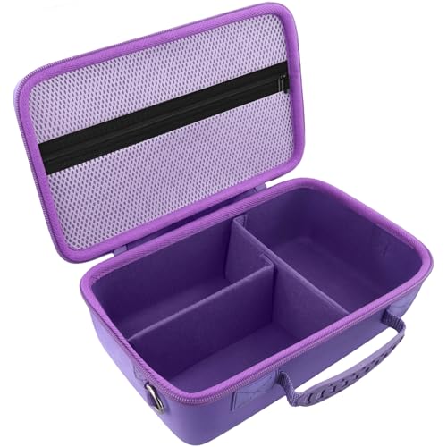 khanka Camera Case for Canon EOS Rebel R6 V/T7/T100/T6/R50/R100/R5/R7/R8/R6 Mark II/SL3 DSLR Camera,Travel Carrying Case for Canon EOS Rebel Camera and 18-55mm/18-45mm Lens(Purple Case Only) - color: Purple