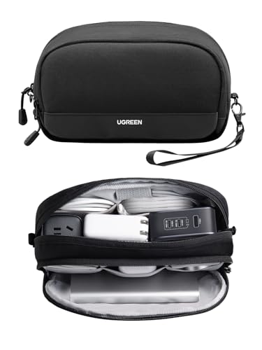 UGREEN Electronics Organizer Travel Case Bag Multifunctional Organizer Carrying Case for Cables, Cord, SD Card, Earbuds, Charger, USB Adapter, Electronic Accessories Medium Size - size: Medium