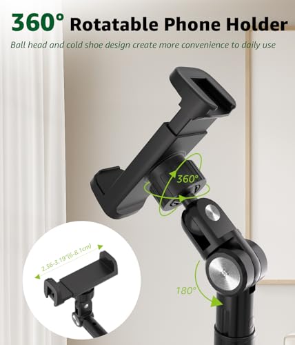 360° Rotatable Extension Arm, Adjustable Tripod Stand for iPhone17, Video Recording, Photography, Live Streaming