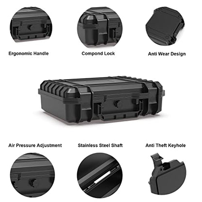 Ant Mag Waterproof Hard Case with Pick & Pluck Foam - 9.2x6.5x2.7 inch Interior - Protective Travel Storage Box for Camera, Drone, Tools & Electronics - style: 9.2*6.5*2.7in/2.6liter