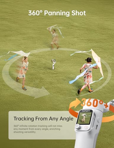 Hohem iSteady V3 Ultra Gimbal Stabilizer for Smartphone, AI Tracking Phone Gimbal, 1.22" Touchscreen Detachable Remote Control, Built-in Extension Rod & Tripod, 360° Infinite Pan, Vlog Filming, White - color: White, size: 5.0*2.6*12.3 in/ 127*65*312 mm