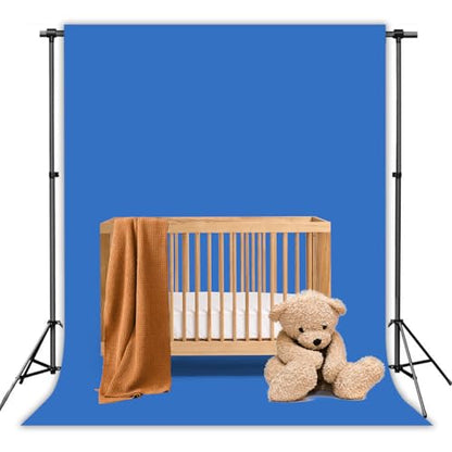 Blue Photography Backdrop Studio Photography Film & Television Portraiture Interview Programs Product Display Home Videos Parties Exhibition Halls Wedding Backdrops 6x9FT - color: Blue, size: 6x9FT