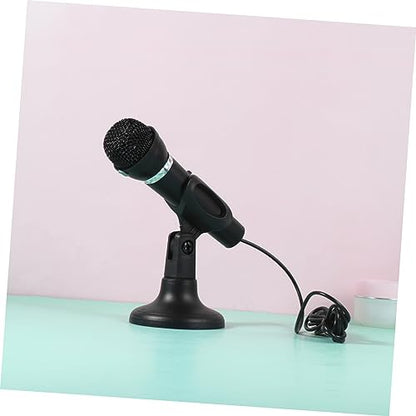 FAVOMOTO Capacitor Microphone for Computer Recording Wired Mic with Low Noise Pickup Stand for Streaming Podcasting Karaoke and Online Meetings
