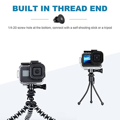 Tripod Mount for GoPro Tripod Mount Adapter with Thumb Screws Compatible with GoPro Hero 13 12 11 10 9 8 7 6 5 4 3 3+ 2 1 Session Fusion MAX DJI Osmo Action Camera