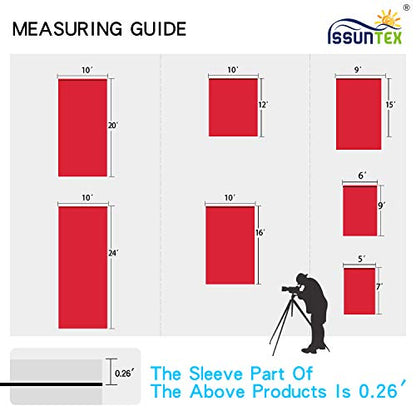 ISSUNTEX 10X24 ft Background Muslin Backdrop, Photo Studio, Collapsible High Density Screen for Video Photography and Television-Red - color: Red, size: 10X24 ft