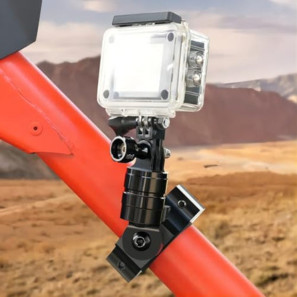 Chelhead Camera Mount Holder UTV ATV, Universal Fits 1'' 1.5'' 1.75'' 2'' Tube Camera Mount Clamp Compatible with oPro Hero, SJ, DJL, Insta360 - style: For Camera