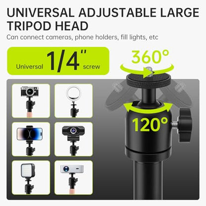 Extendable Camera Desk Mount Stand, Detachable Tray Clamp-on Shelf Tabletop C-Clamp 1/4" Screw Ball Head Steel Bracket for DSLR Camera, Ring Light, Live Stream, Vlog, Online Teaching,Photography - style: Clamp Stand + Tray