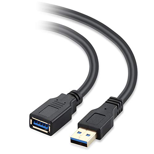 XBOHJOE USB Extension Cable 25 FT USB3.0 Type A Male to Female Extender Cable Data Transfer 5Gbps for USB Flash Drive,Mouse,Xbox,Keyboard, Card Reader,Printer etc (25FT Black) - size: 25 ft