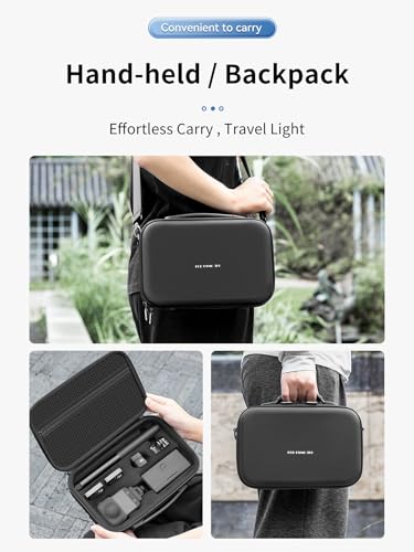 Osmo 360 Carrying Case, Nylon Carrying Storage Case for DJI Osmo 360 Camera | Surface Waterproof Travel Portable Hard Shell Bag Compatible With Adventure Combo Outdoor Accessories kit