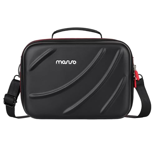 MOSISO Hard Shell Digital Camera Case, Travel Carrying Case for DSLR/SLR/Mirrorless Cameras, Len and Tripod&Shoulder Strap&3 Adjustable Dividers, EVA Case Compatible with Canon/Sony/DJI Mavic, Black