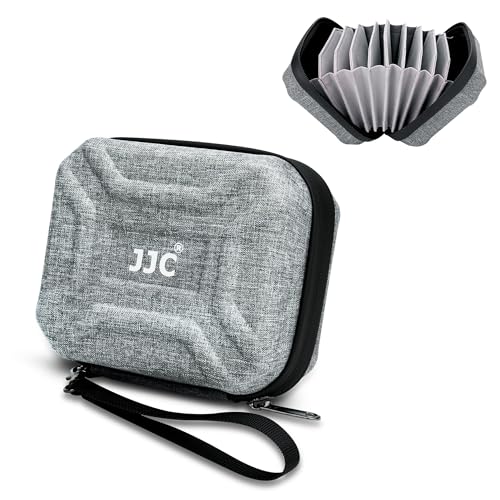 JJC Durable Lens Filter Pouch Case for 10 Circular Filters Up to 95mm 82mm, Dustproof & Water-Resistant Camera Lens Filter Storage Wallet for ND UV CPL Filter - size: Up to 95mm Filter