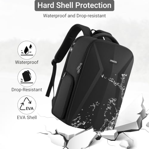 MOSISO Camera Backpack, DSLR/SLR/Mirrorless Photography Camera Bag, Waterproof Hardshell Case with Lens Pouch&Tripod Holder&15.6 inch Laptop Compartment Compatible with Canon/Nikon/Sony, Black - color: Black