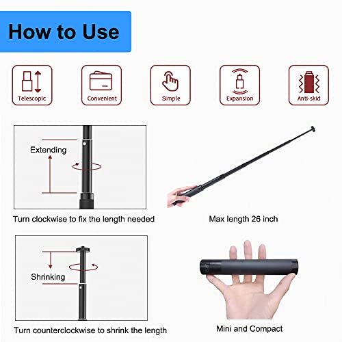 JCWINY 30" Tall Webcam Stand Tripod Extendable Desktop Tabletop Webcam Tripod Web camera Mount Aluminum Desk Tripods Stand for Logitech Brio Webcams C925e C922x C930e C922 C930 C920 C615 iPhone Camera