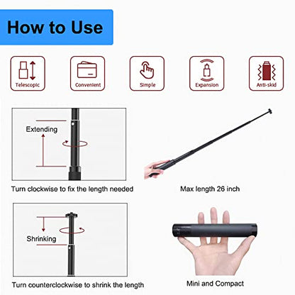 JCWINY 30" Tall Webcam Stand Tripod Extendable Desktop Tabletop Webcam Tripod Web camera Mount Aluminum Desk Tripods Stand for Logitech Brio Webcams C925e C922x C930e C922 C930 C920 C615 iPhone Camera