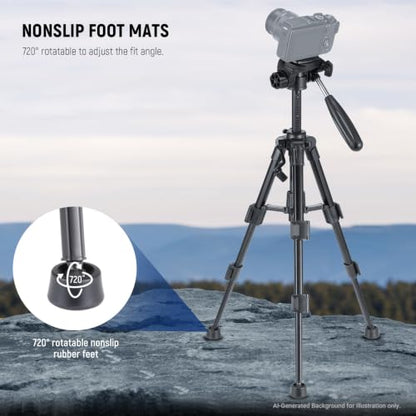 NEEWER Basic Mini Desk Tripod for Camera with 3 Way Pan Tilt Head & Handle, Small Portable Metal Tabletop Selfie Stick Stand with 1/4" Screw for DSLR Vlog Video Recording, Max Load 13.2lb, TP02 - style: TP02