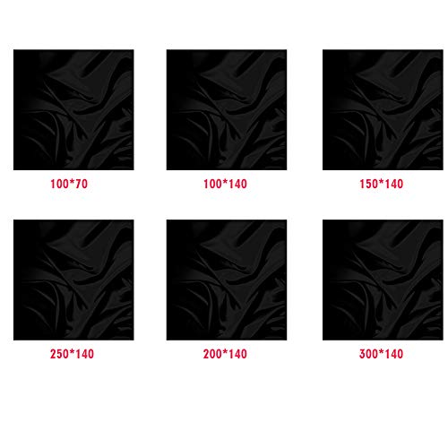 Black Velvet Photography Backdrop,Light Absorbing Non Reflective Solid Professional Black Background Cloth - size: 70x100cm