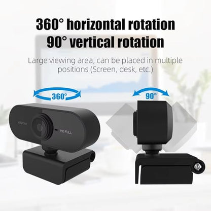 USB 2K 1080P 720P 480P FullHD Computer Camera with Wide Angled Lens for Remote Work and Online Teaching Video Conference Camera - color: 480P