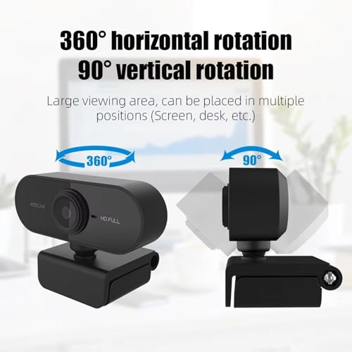 USB 2K 1080P 720P 480P FullHD Computer Camera with Wide Angled Lens for Remote Work and Online Teaching Video Conference Camera - color: 720P