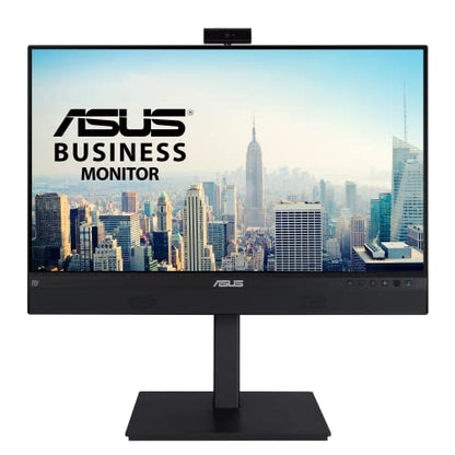 ASUS 24” 1080P Video Conferencing Monitor (BE24ECSNK) - Full HD, IPS, Built-in Adjustable 2MP Webcam, AI Noise-canceling Mic, Eye Care, USB-C Docking, RJ45, Height Adjustable, HDMI, Zoom Certified - style: Webcam USB-C Docking