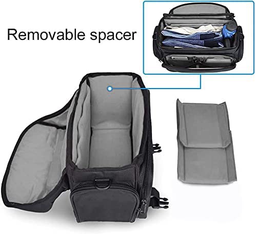 CADeN Camera Bag Case Shoulder Messenger Bag with Tripod Holder Compatible for Nikon, Canon, Sony, DSLR SLR Mirrorless Cameras Waterproof (Black, Small) - size: Small