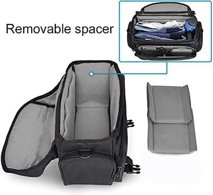 CADeN Camera Bag Case Shoulder Messenger Bag with Tripod Holder Compatible for Nikon, Canon, Sony, DSLR SLR Mirrorless Cameras Waterproof (Black, Small) - size: Small