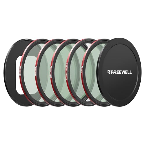Freewell QuickSnap Magnetic & Stackable Filter Kit for iPhone – ND4, ND8, ND16, CPL & Black Glow Mist 1/4 Filter – Compatible with Freewell iPhone Case & Cage - style: Quick Snap Filter Kit