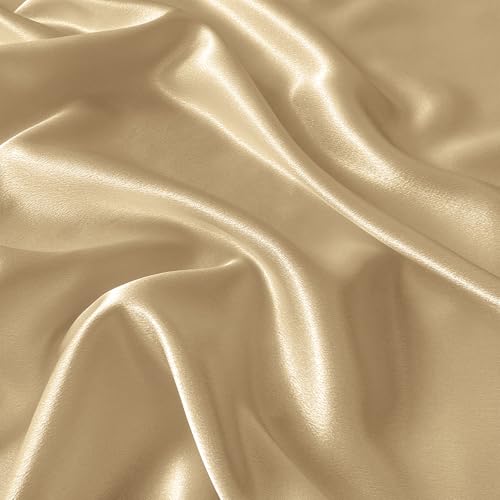 RUDONG M Satin Photography Backdrop, Beige, 3.3x2.5ft | Wrinkle-Free, Silky Fabric, For Jewelry/Cosmetics/Flat Lay/Studio, 100x75cm - color: Beige