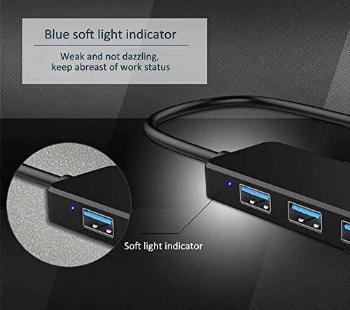 USB Hub 4 Port, VIENON USB 3.0 Hub USB Splitter for Laptop, USB Port Extender USB A Hub for PC, Desktop, Xbox, PS4, Flash Drive, Printer, Keyboard, Mouse, HDD, Plug and Play（Not for Charging） - size: 1FT, style: USB Hub