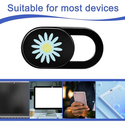 6 Pcs Webcam Cover Slide Butterfly Flower Design Ultra-Thin Laptop Camera Cover Slide Web Cam Privacy Blocker for Laptop Desktop Computer Smartphone Tablet to Protect Your Privacy and Security
