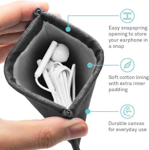 UT Wire Pocket Mobile Charger Case Pouch (Black, Charger Case | 2 Pack) - color: Black, size: Charger Case | 2 Pack
