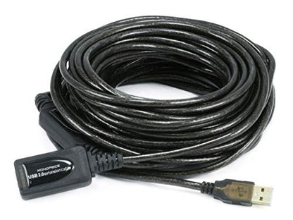 Monoprice 49ft 15M USB 2.0 A Male to A Female Active Extension / Repeater Cable (Kinect & PS3 Move Compatible Extension) - size: 1 Count (Pack of 1)