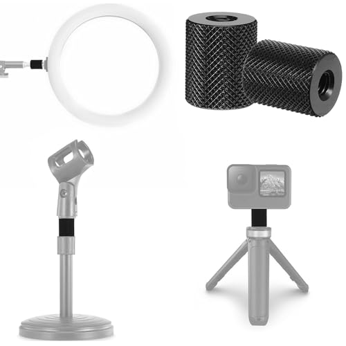 6 Pcs 1/4 Female to 1/4 Female, Tripod Adapter Camera Tripod Adapter Double Females Thread Screw for Photography Equipment Camera Screws Converter Tripods Converter Nut Accessories