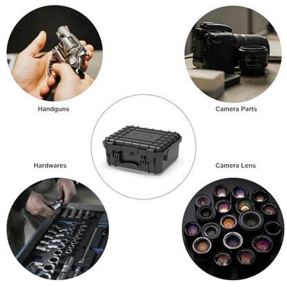 Ant Mag Waterproof Hard Case with Pick & Pluck Foam - 12.1x10x5.42 inch Interior - Protective Storage and Travel Case for Drones, Cameras, Tools & Equipment - style: 12.1*10*4.4in/8.7liter