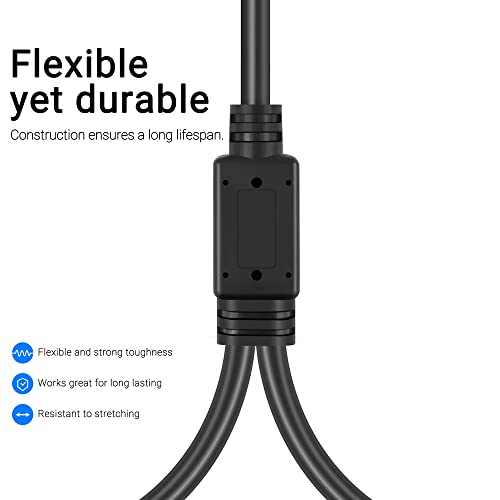 Smithok 2Pack XLR Y Splitter 1 Male to 2 Female Micrphone Cable, 3 Pin XLR 2 Female to 1 Male, Combiner Y Cord Balanced Mic Audio Cables for Stero Mic to L&R Audio Track(11.8 inches/0.3m) - size: 2 Pack 1.0 ft