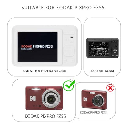 Silicone Case for KODAK PIXPRO FZ55 with Lanyard KODAK PIXPRO FZ55 case- White - color: White