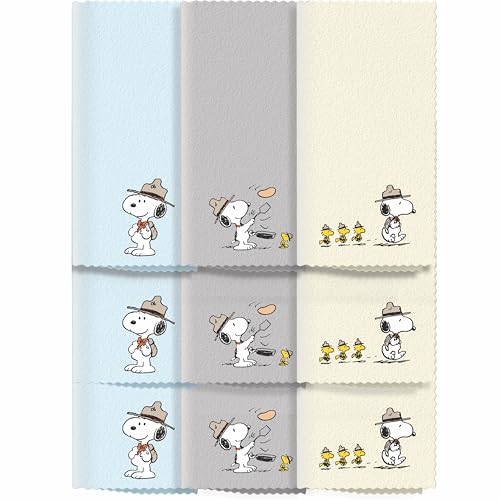 Microfiber Cloth & Glasses Wipes (9 Pack) Lens & Glasses Cleaning Cloth - Eye Glass Clean Cloths - Eyeglass Cleaning Cloths - Camera Lenses & Gadget Delicate Screens - Snoopy - size: 9 Pack
