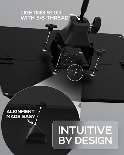 PropVue Projector Tripod Stand, Height Adjustable 27" to 62" & Floor Projector Stand, Portable Laptop Stand, Camera & Light & Ball-Joint – Well-Made, Easy-to-Adjust, DJ Rack & Music or Movie stand