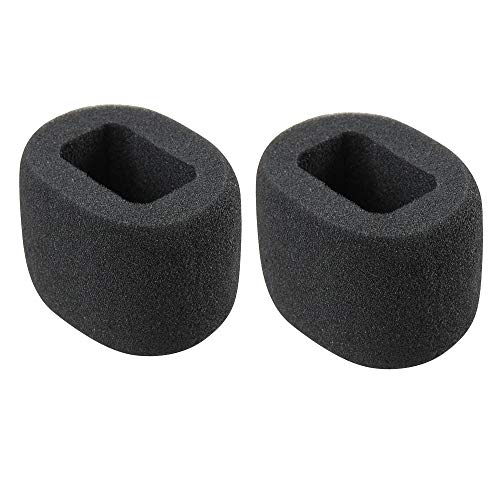 2 Pcs Foam Windscreen Fits Zoom H1n / Zoom H5studio Handy Recorder Digital Recorder by Hermitshell