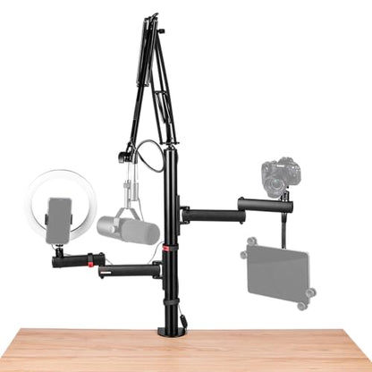 Gator Frameworks ID Series All-in-One Content Creator Tree with Light, Mic & Camera Attachments, Accessory Extentions Available (GFW-ID-CREATORTREE)