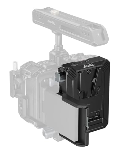 SMALLRIG V Mount Battery Plate with LCD Screen Protector, D-Tap & USB-C Supply, Compact Camera Video Rig for Mirrorless/DSLR, for NEEWER V Mount Battery PS099E - style: Plate