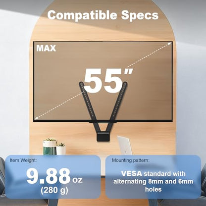 939-001498 TV Mount for Logitech MeetUp HD Video and Audio Conferencing System, TV Mount Compatible with Logitech MeetUp, VESA Standard with Alternating 8mm and 6mm Holes, Part Number 939-001498