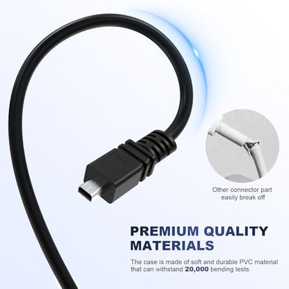 I-USB7 Camera USB Cable Data Transfer Cord Compatible with Pentax Optio Digital Cameras K100D, K200D, E30, E40, E50, E60, E75, E80, L20, L50, MX, P70, P80, S, S4, S40, T20, V10, W10, W20, W30, 50L - size: 3.3 Feet