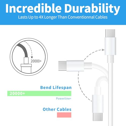 6.6Ft Charging Power Cable for Arlo Pro/Pro2,Arlo Q, Arlo GO,Essential Spotlight XL,XL 2nd/Wyze Cam Pan v3 v2,NetvueBlink,Yi Home Camera,Oculus go,Kasa Cam Wall Charger Adapter Cord Replacement(White)
