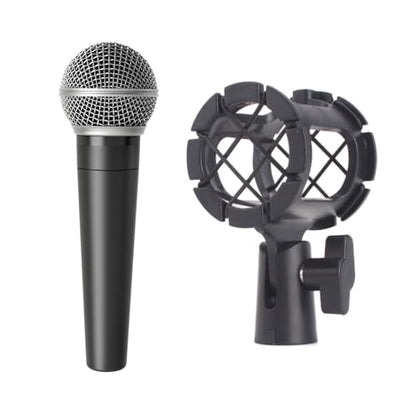 Microphone Mic Stand Suspension Shock Mount Pencil Clip Clamp Holder Bracket With Cold Shoe Mount Stand Replacement