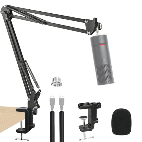 SoloCast 2 Boom Arm - Upgraded SoloCast 2 Mic Arm With SoloCast 2 Pop fifter Compatible with HyperX SoloCast 2 Microphone by YOUSHARES - color: Boom arm for SoloCast 2