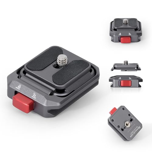 IFOOTAGE Q38 Quick Release Plate, Camera Quick Release Tripod Mount Adapter with 1/4" Screw, QR Adapter for Sony Canon DSLR, Tripods, Monopods, Sliders, Stablizers, Monitors - size: Q38-Standard
