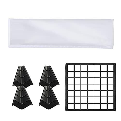 GVM Foldable Softbox Diffuser with Grid Beehive for 850D/800D/480LS Series LED Video Light Panel, Suitable for Studio Lighting, Portrait Photography, Video Lighting, 11" x11''