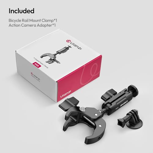 ULANZI R105 Super Clamp Camera Mount with 360° Dual Ballhead Magic Arm, Sturdy Y-Shaped 3-Claw Camera Clamp Mount for GoPro Hero 13/12/11/10/9, Insta360 X5/X4, DJI Osmo Pocket 3/2 Action 5 Pro/4
