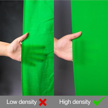 EMART Green Screen Photo Backdrop, 30x10 ft Photoshoot Backdrop Chroma Key Green Screen Polyester Cloth Fabric Curtain for Background Removal, Zoom Meeting, Photo Video Studio, Live Streaming - color: Green, size: 30 x 10 Ft