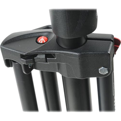 Manfrotto 1005BAC 107" Air Cushioned Aluminum Ranker Light Stand with 3-Sections & 2 Risers, Black